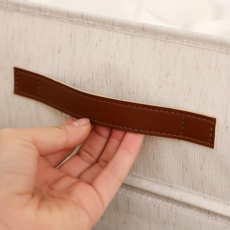 1pc Beige Foldable Storage Organizer Box for Underwear, Bras, Ties & Accessorie Storage Bins