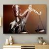 Vintage Lady Justice Canvas Prints Balance Scales HD Pictures Canvas Painting Posters Wall Art Lawyer Office Decor Lawyer Gift