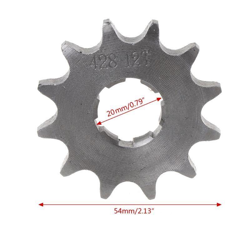 X7JF Motorcycle Hole Dia 20MM 428-20mm-10T/19T Front Engine Sprocket Chain For Dirt Pit Bike Moped ATV Scootor Off-road
