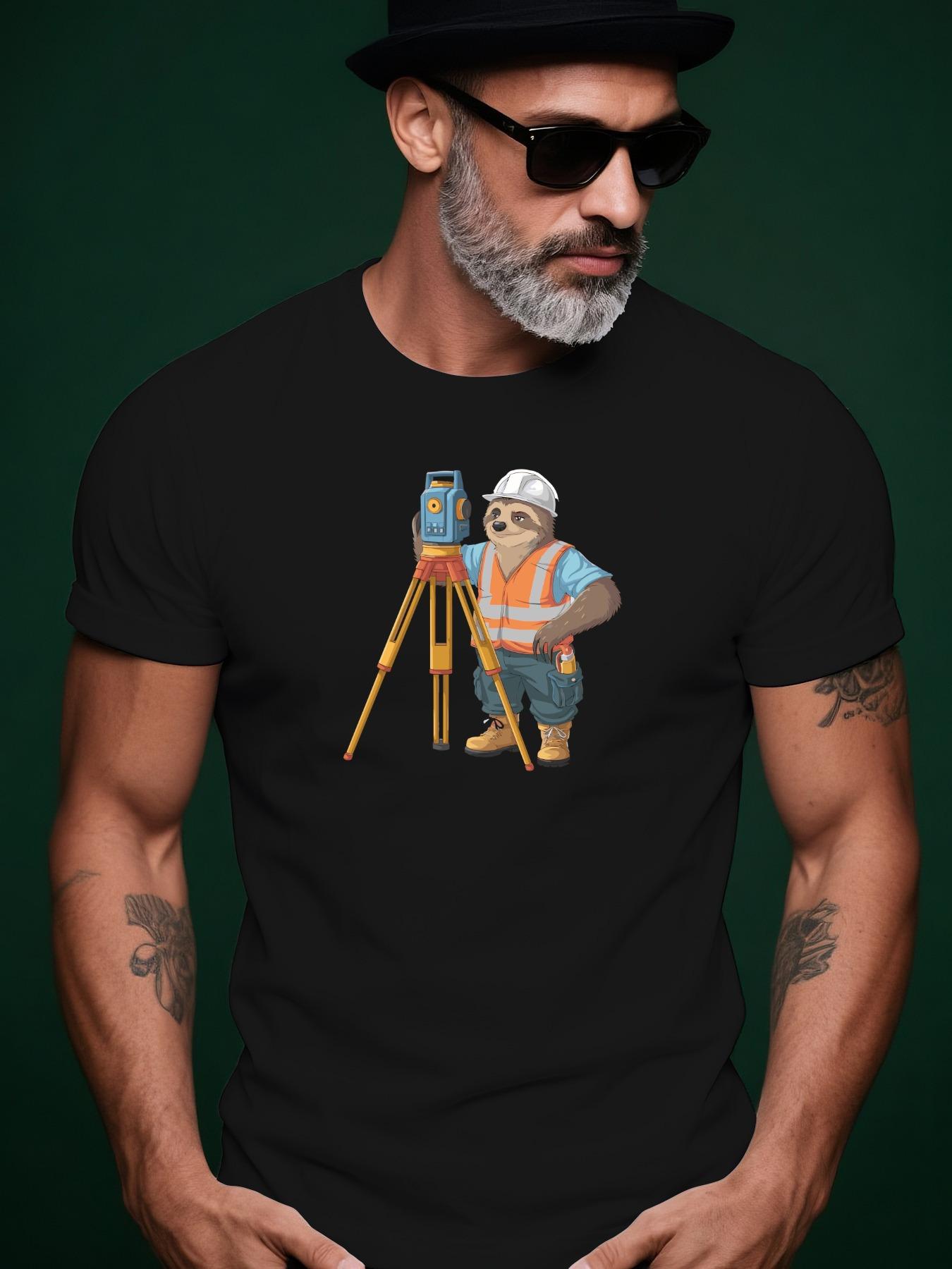 Summer Tshirt with Monkey Level Design - Soft Cotton S