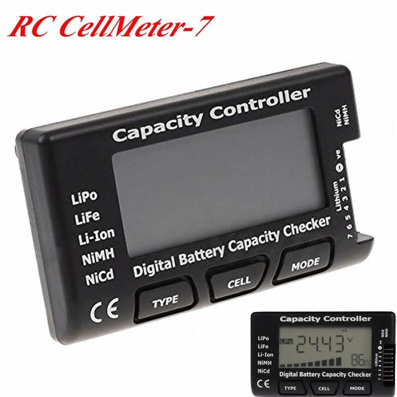 

RC CellMeter-7 Digital Battery Capacity Checker Test LiPo LiFe Li-ion Nicd NiMH Battery Voltage Tester Checking CellMeter Tool