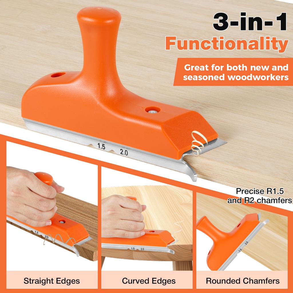 3 In 1 Woodworking Edge Trimmer Carpentry Fillet Scraper Board For All Edge Banding Materials Trimming Knife Woodworking Tool