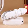 Fashion High Quality Women's Belt PU Leather Trend White Belt Trouser Belt Solid Vintage Pin Buckle Ladies Strap