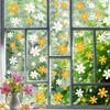 Daisy Flower Glass Sticker Electrostatic Home Living Room Glass Showcase Door Decoration Waterproof Windows Sticker
