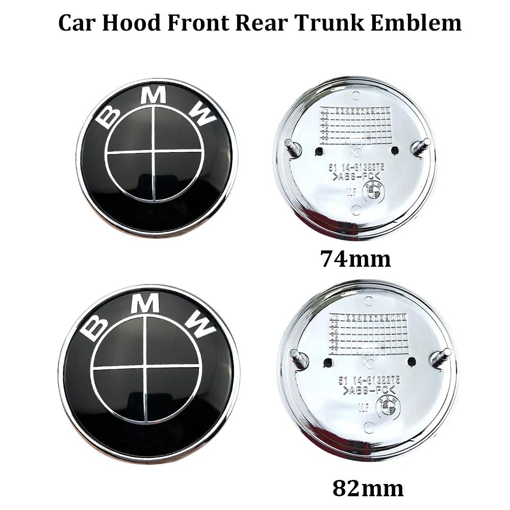 

2pcs 82mm 74mm Car Emblem Badge Hood Front Rear Trunk Logo For Bmw E46 E39 E38 E90 E60 Z3 Z4 X3 X5 X6 51148132375 2pcs 74mm