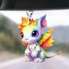 Acrylic Charming Dragon Decorative Accessory For Car Rearview Mirror Style