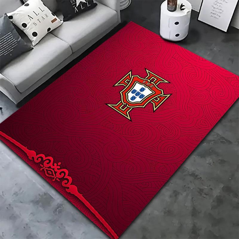 Portugal National Football Team Carpet Rug for Living Room Bedroom Home Sofa Decoration,Kids play Non-slip Floor Mat