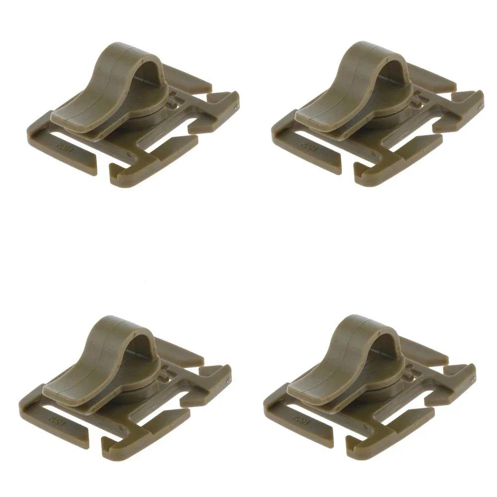 2/4pcs Rotatable Hydration Bladder Drinking Tube Trap Hose Webbing Clip Pack Tube Webbing Clip Holder Hydration Backpack