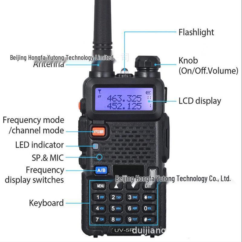 BAOFENG BF-UV5R High Power Dual Band FM Walkie-Talkie (5W/8W)
