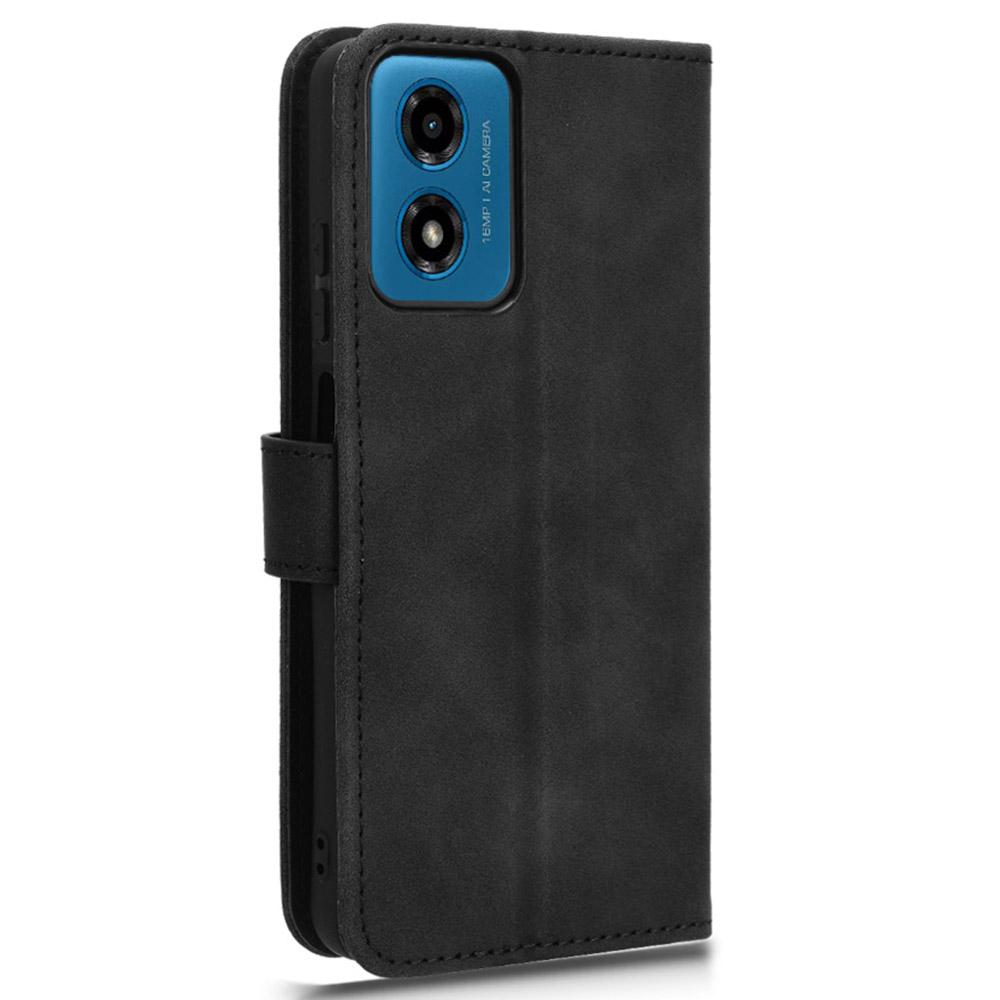 For Motorola Moto E14 4G/G04 4G/G04s 4G/G24 4G Case Skin-Feel PU Leather Flip Phone Cover with Wallet