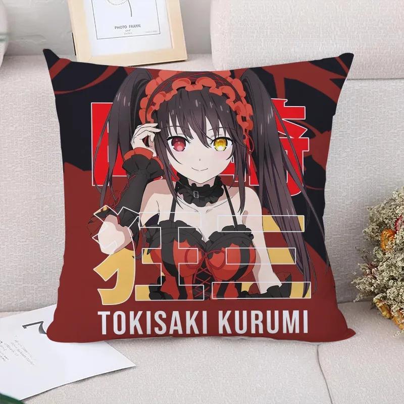 Cushion Cover Tokisaki Kurumi Decorative Pillowcase Decor Pillowcases for Pillows X Pilow Cases Sofa Cushions
