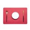 ZISIZ Rounded Corner Red Placemat Set