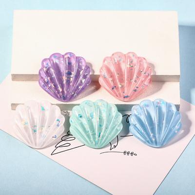 High Quality 5pcs Non-porous Mobile Phone Storage Box Decorative DIY Cream Gel Materials Shingles Shell Patches Translucent Shell Patch