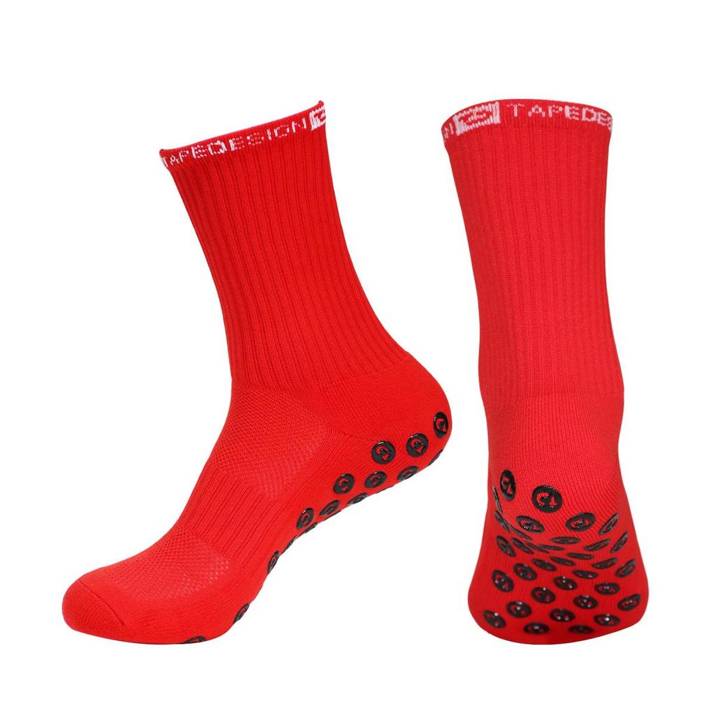 Pro Sports Mid-Calf Football Socks - Non-Slip, Breathable Gel Dot for Men & Women