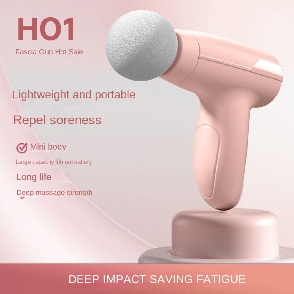 Handheld Electric Fascia Massager 3 Levels Adjustable Deep Tissue Massagegun  Women