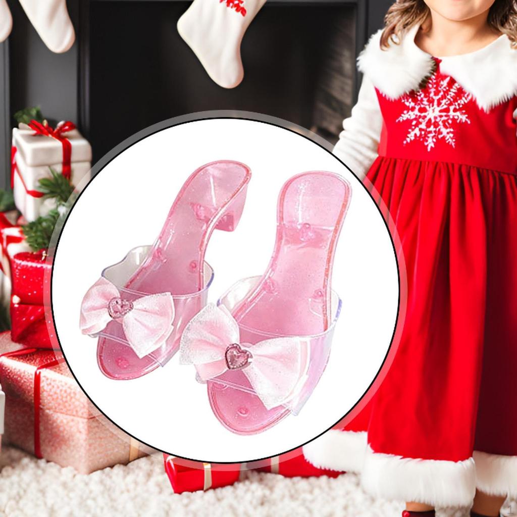 Jelly Sandals High Heels for Kids Collectible Pretend Play Girls Princess Shoe Slip on