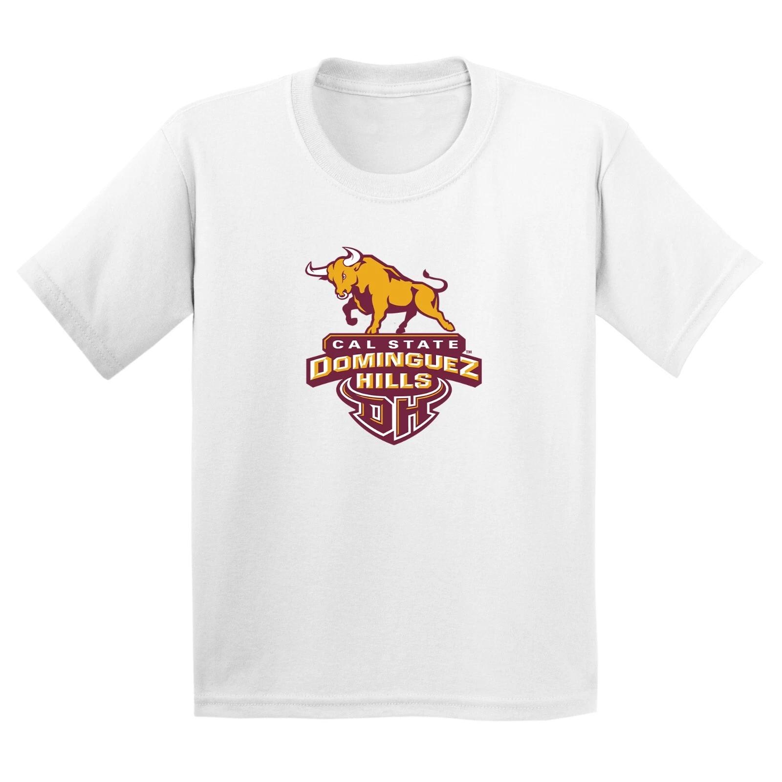 Cal State Dominguez Hills Toros Primary Logo Youth T-Shirt - White S
