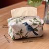 European retro style tissue box, fabric paper box, living room jacquard paper bag, household desktop paper bag
