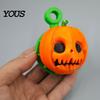 Pumpkin Fidget Spinner Rotating Halloween Toy, Stress Relief Ghost Face Plastic Gadgets Spinner, 3D Printed Toy for Keychain Pendant Party Favors