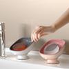 Super Suction Cup Soap Dish with Drain Water for Bathroom Soap Holder Kithcen Sponge Holder Soap Container Bathroom Supplies
