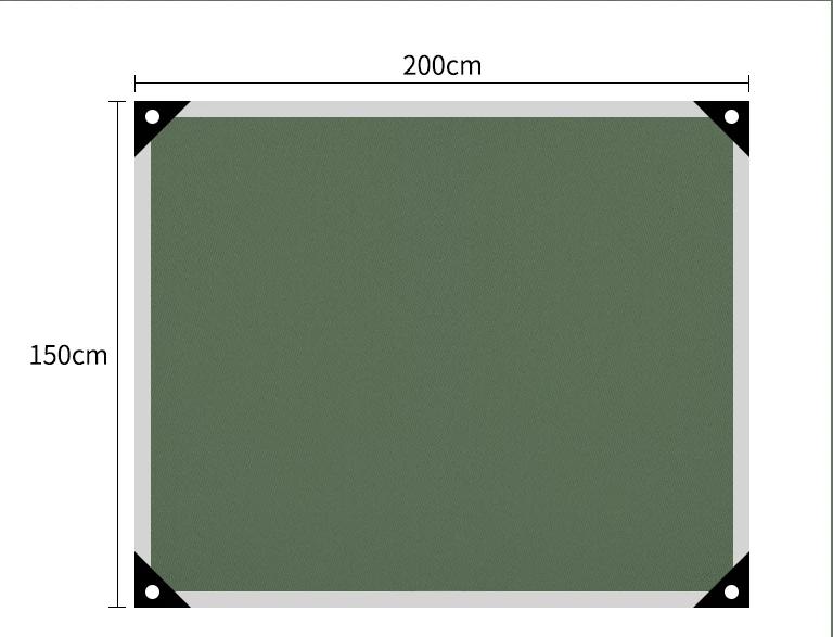 

Влагостойкий напольный коврик для кемпинга на открытом воздухе, толстый коврик для пикника на пляже под палаткой, водонепроницаемый коврик, портативное тканевое оборудование для пола 150x200cm