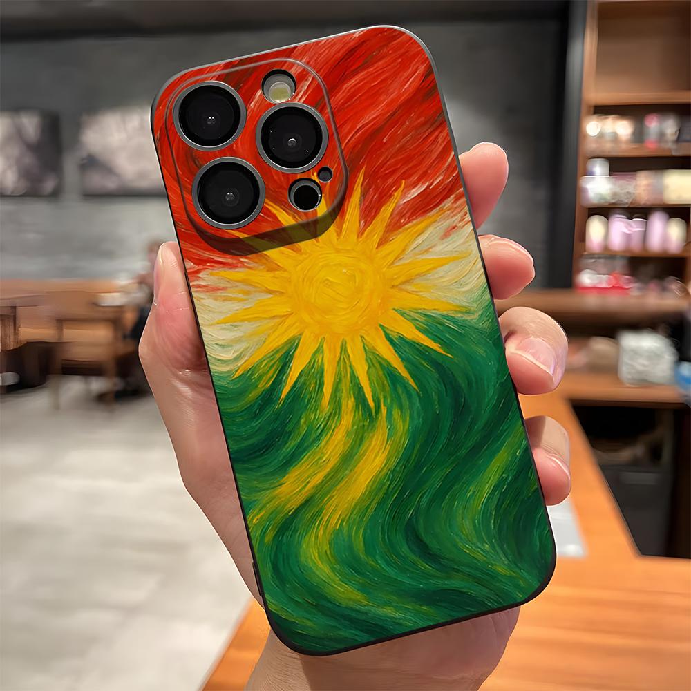 Kurdistan Flag Phone Case For IPhone 17 Pro Max 15 Pro 16 14 Plus 12 13 Mini 11 Pro Shockproof Soft Cover