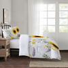 Simple Sunflower Three-Piece Quilt Cover 3D Digital Printing Bedding Set Bed Cover