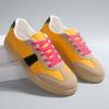 New Large Size Casual Flat Shoes Color Matching Retro Ins Sports Board Shoes German Training Women's Size
