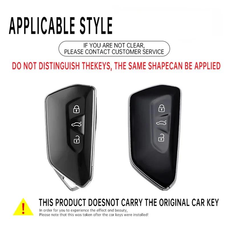 Custodia in TPU per chiave auto per VW Golf 8 MK8 Teramont ID.3 ID.4 ID.5 Skoda Enyaq iV Octavia Seat Leon Accessori auto