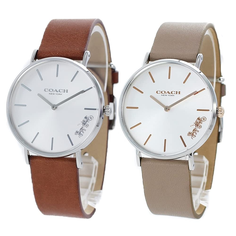 

КОРОБКА ДЛЯ ХРАНЕНИЯ Парные часы Perry Matching Same Size Simple Slim Leather Brown Brown Beige 1450312014503119 Часы [Coach] [Товар]