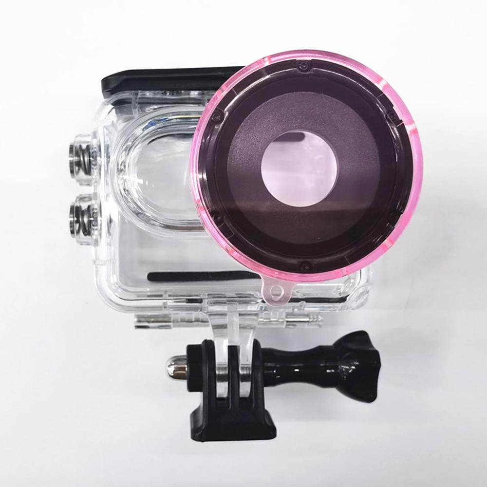 

Diving Lens Filter for Insta360 Go 3 Camera Diving Case Waterproof Shell ABS Lens Filter Purple