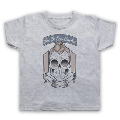 Dia De Los Muertos Mexican Day Of The Dead Skull Tattoo Kids Childs T-Shirt