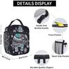 Elephant Lotus Flowers Insulated Lunch Bag Lunch Box Tote Cooler Reusable Thermal Lunch Pail Outdoors Meal Bag for Women Men