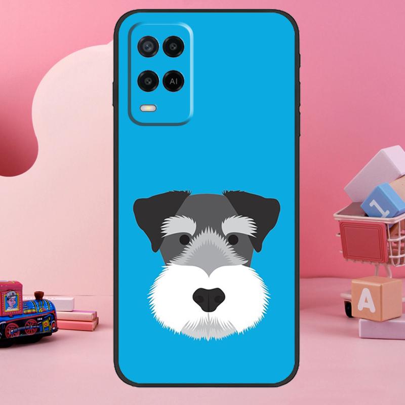 Miniature Schnauzer Dog Art Case For Oppo A98 A78 A18 A38 A58 A60 A80 A40 A77 A57 A17 A74 A54 A94 A96 A76 A16 A15 A5 Pro