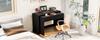 Scrivania a mensola + Comodino 2-in-1 Scrivania compatta, estensibile, l'intero tavolo è realizzato in legno di 1,8 cm di spessore, dotato di rotelle, combinabile in modo flessibile