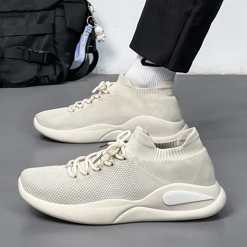 Fashion black Men Running Walking Sock Shoes Fashion Casual Sneakers Breathable Sport Shoes Lightweight Men Sneakers Casual Shoes