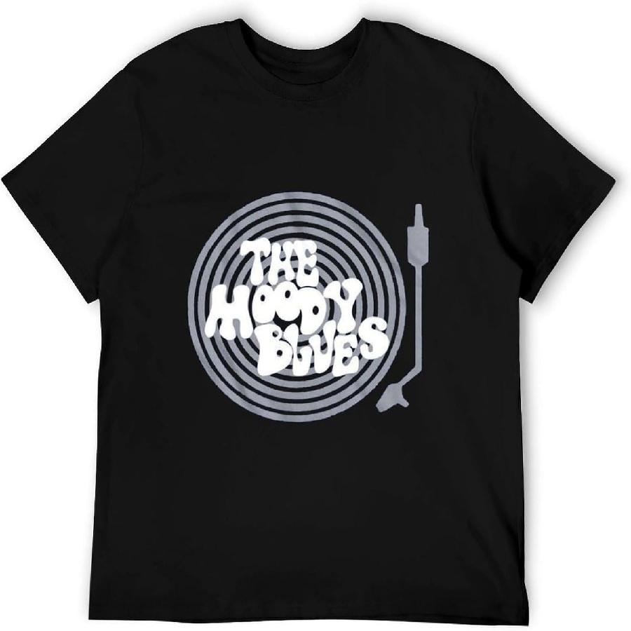 7ypSxk Moody Blues Record Player Men s T Shirt Vinyl LP Prog Rock Band Concert Tour Blue XXXXXL чёрный