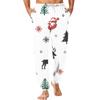 Men's Christmas Print Sleep Pants for Fall and Winter Comfort Wear