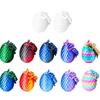 12 3D Printed Easter Eggs With 3D Printed Dragons Inside, Miniature Easter Basket Fillers, Articulated Crystal Dragon Set For Adults And Kids