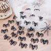500/50pcs Black Mini Spider Horror Black Spider Simulation Haunted House Spider Decoration Kids Toy Halloween Party Decoration