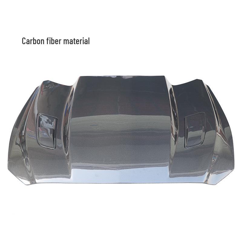 Carbon Fiber Hood for 15-17 Ford Mustang - Supercharger Compatible with Heat Dissipation