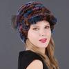 Women's Fashion Warm Rex Rabbit Hair Woven Hat Women's Winter Hat Fur Cap