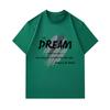 Men's 100% Cotton Crew Neck Short Sleeve T-Shirt, Inspirational Dream Action Bridge Printed Casual Comfortable Lightweight Tee for Daily Wear Street A