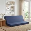 Folding Sofa Bed 180 x 67 x 45 cm Blue