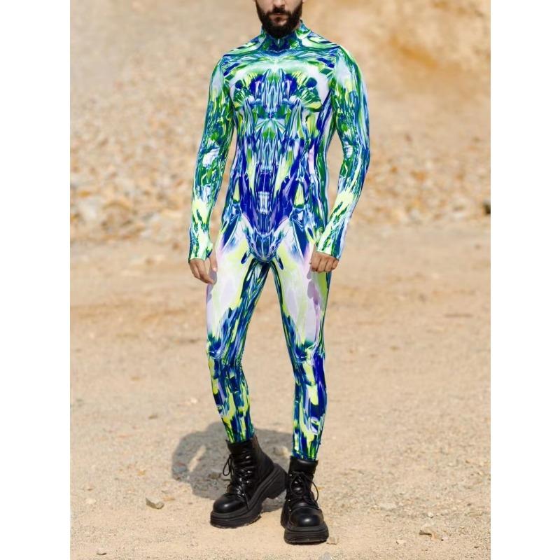 Costume de Scenă cu Imprimare Digitală 3D Adulți Evenimente de Halloween Petrecere Tematică Carnaval Costum Cosplay Joc de Rol Salopetă