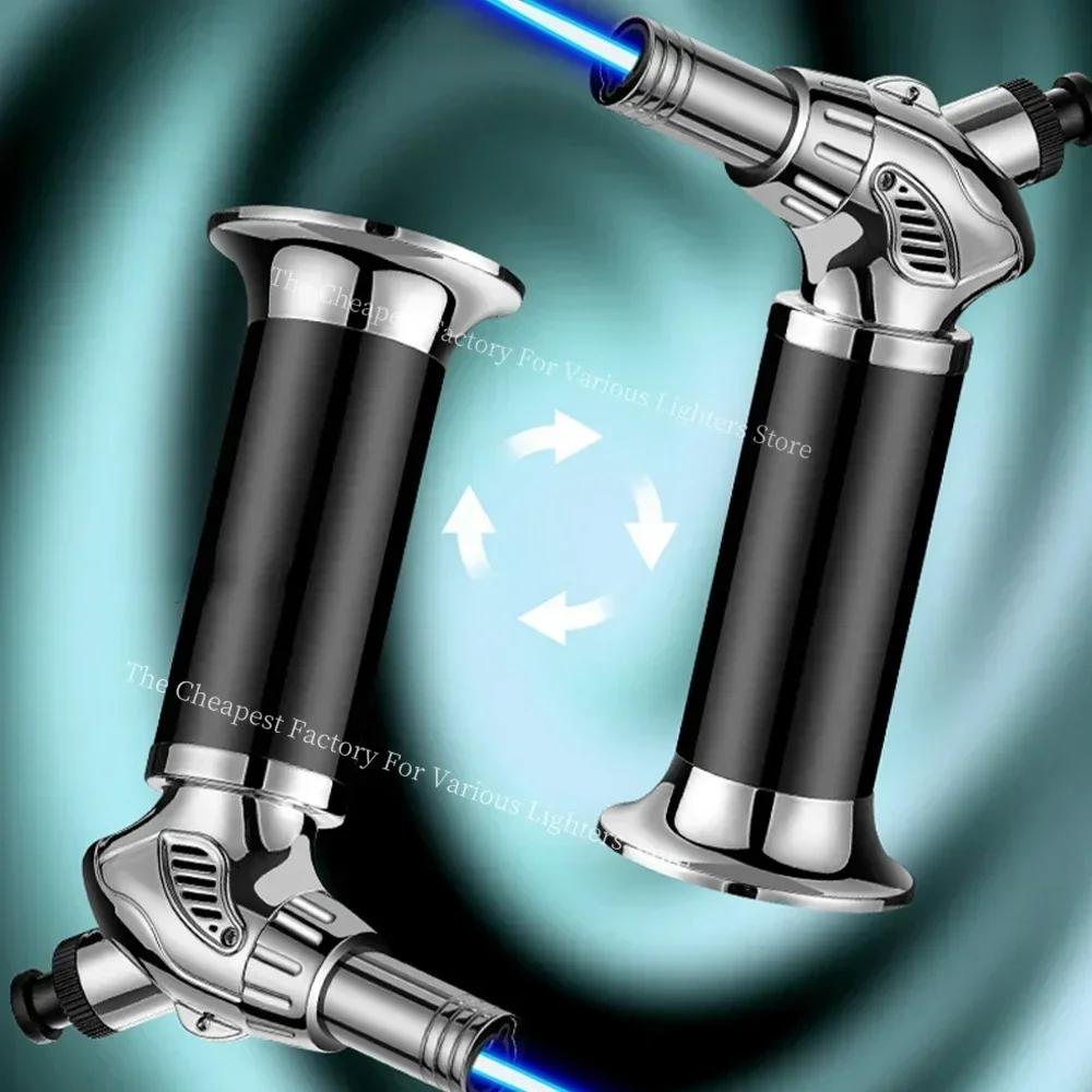 3- Fire Jet Flame Kitchen Metal Gun 1300°C Welding Torch Windproof Cooking BBQ Inflatable Butane Gas Cigar Lighter Outdoor 2024