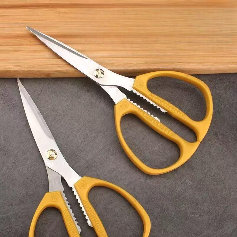 Plastic Handle K82 Scissors Multi-functional Kitchen Stainless Steel Chicken Bone Cutter Kitchen Household Strong Cutter