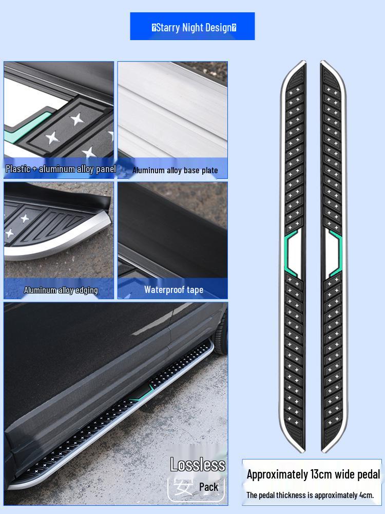 2024 Beijing BJ30 Electric Vehicle Aluminum Foot Pedals with Welcome Lights