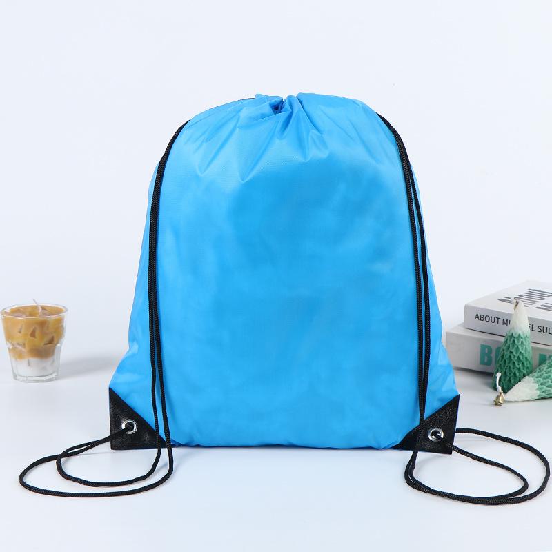 Waterproof Polyester Drawstring Backpack for Marathon Events