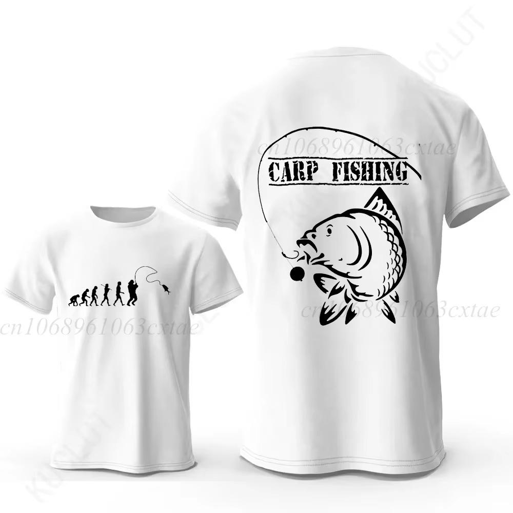 Ät Sov Fiska Hjärtslag Herr T-shirts Toppar Herr Fiske T-shirt Kortärmad Mode Helt Ny Lös T-shirt för Män